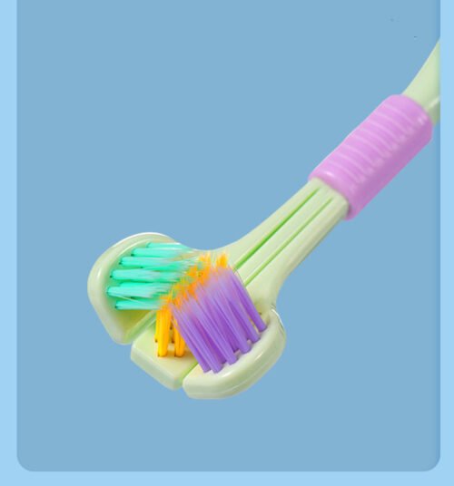Three-sided Macaron Soft Bristle Toothbrush Care Safety Toothbrush - Image 3