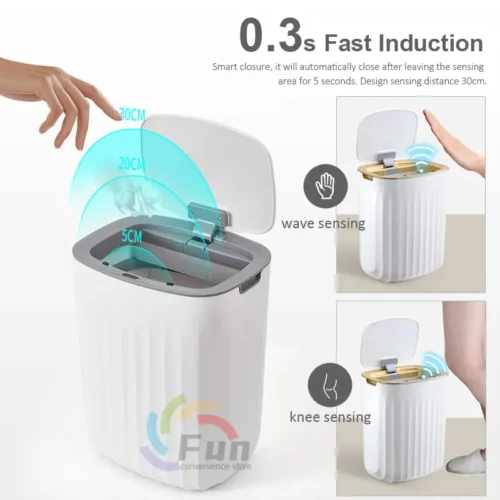 Smart Trash Can With Lid For Bedroom And - Image 6