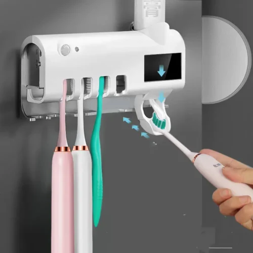 Smart Toothbrush Sterilizer Ultraviolet Sterilization Perforation-Free Wall-mounted Toothbrush - Image 3