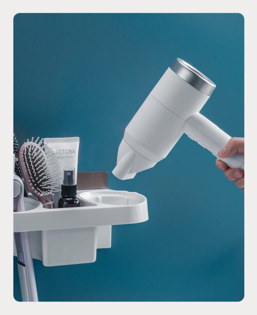 Hands Free Hair Dryer Holder Storage Box Curling