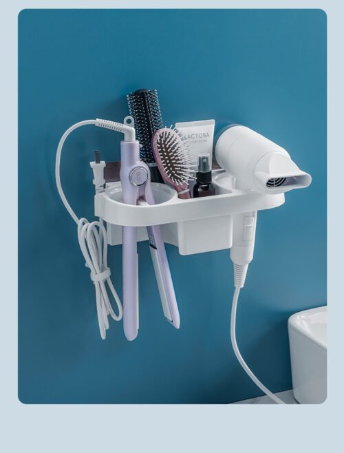 Hands Free Hair Dryer Holder Storage Box Curling - Image 2