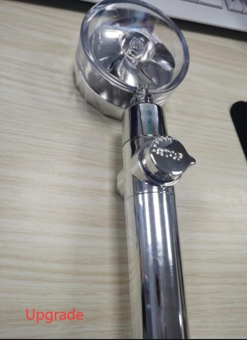 New Turbo Propeller Shower Head Water Saving High - Image 6