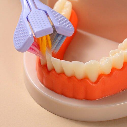 Three-sided Macaron Soft Bristle Toothbrush Care Safety Toothbrush - Image 6