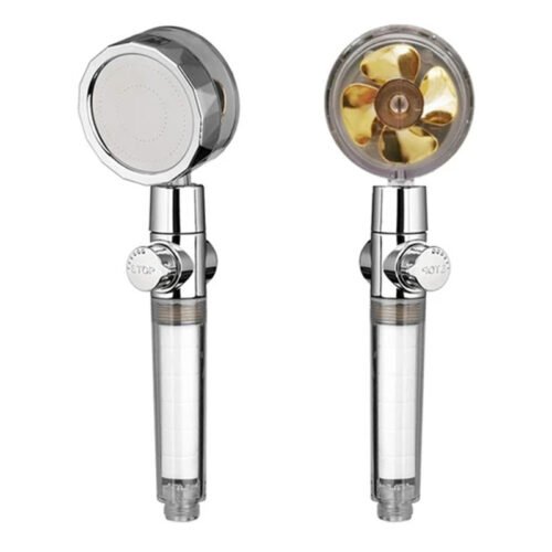 New Turbo Propeller Shower Head Water Saving High - Image 2