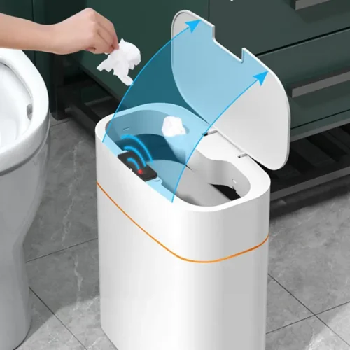 Smart Trash Can With Lid For Bedroom And - Image 4