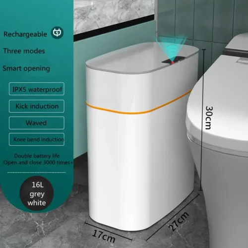 Smart Trash Can With Lid For Bedroom And - Image 10