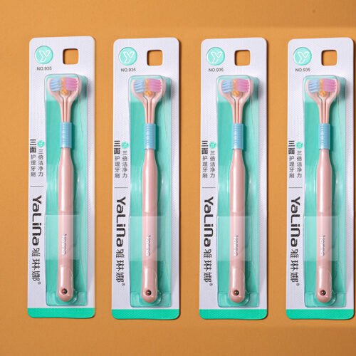 Three-sided Macaron Soft Bristle Toothbrush Care Safety Toothbrush - Image 9