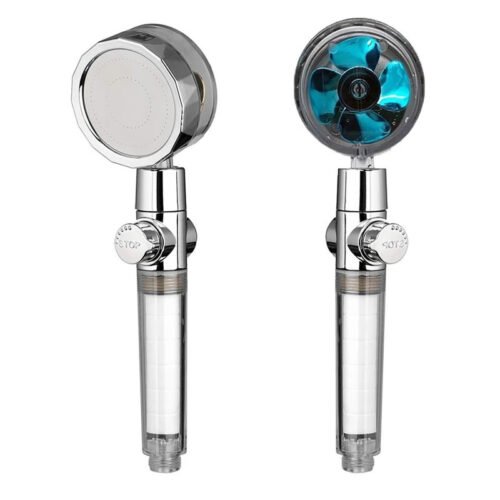 New Turbo Propeller Shower Head Water Saving High - Image 4