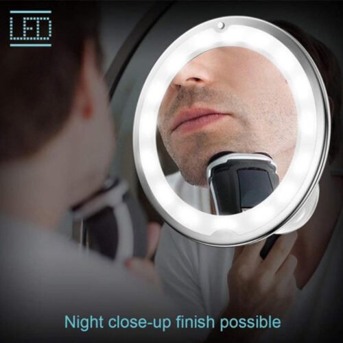 360 Swivel 10x Magnifying Bright LED Lighted Makeup Mirror - Image 5